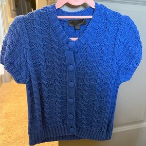 zara knit short sleeve top